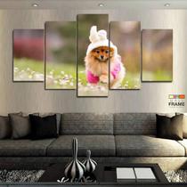 Quadros Decorativos Spitz Fofo 63x130mt em Tecido