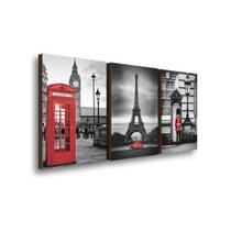 Quadros Decorativos Trio Europa Torre Cabine E Soldado Quadros Decorativos Trio Europa Torre Cabine E Soldado