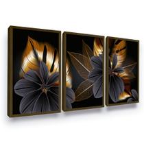 Quadros Decorativos Trio Flores Sala Escritório Tendência Quadros Decorativos Trio Flores Sala Escritório Tendência