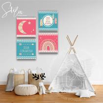 Quadros Estilo Boho para Quarto de Menina