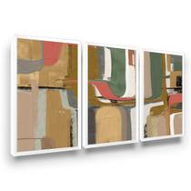 Quadros Gesso Textura Moldura Moderno Hall