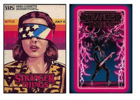 Quadros kit 2 un july 4 rock stranger things-n