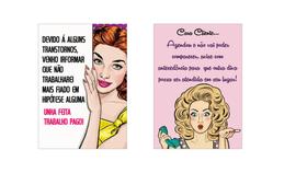 Quadros Manicure Salão Beleza Avisos Sem Fiado Kit 2 Peças