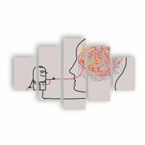 Quadros Mente Psicologia Decorativo Clinica 110x65 NE13C5P