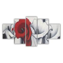 Quadros Mosaico Floral Flores Copo De Leite Artístico 115X60