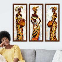 Quadros Mulheres AFRICANAS - Trio 1 - Quadro Novo Quadros Mulheres AFRICANAS - Trio 1 - Quadro Novo