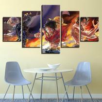 Quadros One Piece 5 Peças Para Sala Decorativo Animes