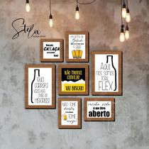 Quadros para Bar Cerveja e Cachaça Área Gourmet