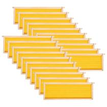 Quadros para Colmeia MayBee Kit com 20 Unidades Revestidos com Cera de Abelha 16 x 48 cm Quadros para Colmeia MayBee Kit com 20 Unidades Revestidos com Cera de Abelha 16 x 48 cm