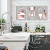 Quadros Para Cozinha Cinza e Branco