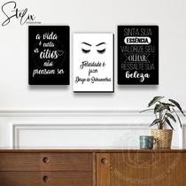 Quadros Para Designer de Sobrancelhas Preto