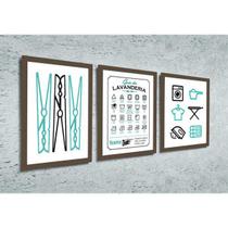 Quadros para Lavanderia - Kit Guia da Lavanderia 2 - Quadro Novo