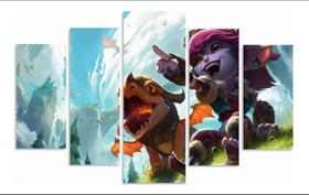 Quadros Para Sala 5 Peças tristana league of legends