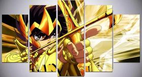 Quadros Para Sala Anime Cdz Saint Seya Armadura Ouro Sagitário"