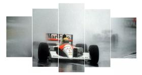 Quadros Para Sala Ayrton Senna Mclaren Chuva Fórmula 1" Quadros Para Sala Ayrton Senna Mclaren Chuva Fórmula 1"