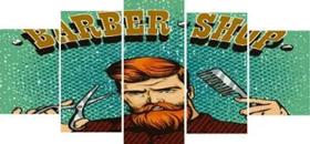 Quadros Para Sala Barbearia Madeira"