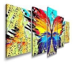 Quadros Para Sala Borboleta Colorida Moderna" Quadros Para Sala Borboleta Colorida Moderna"