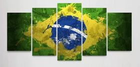 Quadros Para Sala Brasil Aquarela Pintura "