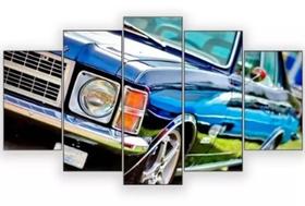Quadros Para Sala Carro Opala Azul"