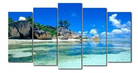 Quadros Para Sala Decoração Casa Praia Paisagem"