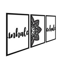 Quadros para sala e quarto alto relevo inhale 32x46cm Quadros para sala e quarto alto relevo inhale 32x46cm