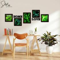 Quadros Para Sala Plantas + 8 Letras