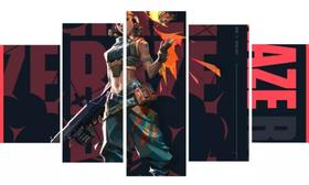 Quadros Para Sala Raze Valorant Personagem Game "