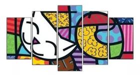 Quadros Para Sala Romero Brito Gato Gatinho"