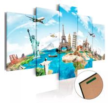 Quadros Para Sala Viagem Ao Mundo" Quadros Para Sala Viagem Ao Mundo"