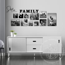 Quadros Personalizados Com a Sua Foto Family Para Sala