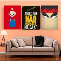 Quadros Placas decorativas Geek /Games/ 3 placas DMF 21x29,7cm Quadros Placas decorativas Geek /Games/ 3 placas DMF 21x29,7cm