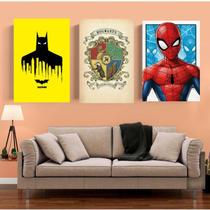 Quadros Placas decorativas Geek /Marvel/DC e Harry Potter, 21 X 29,7 cm