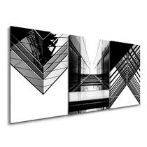 Quadros Prédios Minimalistas Arquitetura Decoração Sala Kit