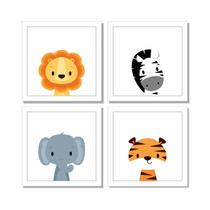 Quadros safari animais para quarto infantil minimalista Quadros safari animais para quarto infantil minimalista