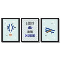 Quadros sonhe alto ceu balões avião quarto menino Quadros sonhe alto ceu balões avião quarto menino