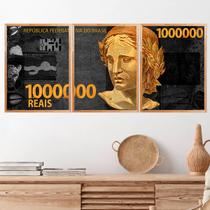 Quadros Um Milhão De Reais Moldura Mel