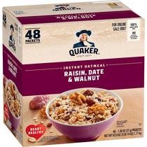 Quaker Aveia Instantânea Passas, Tâmaras e Nozes 48 Sachês 37g