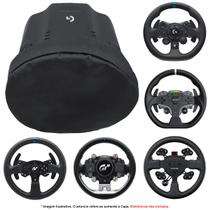 Qualicapas Capa Protetora Compatível c/ Volante Logitech Thrustmaster Fanatec Moza Racing com até 28cm de Diâmetro Simulador Gamer