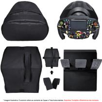 Qualicapas Capas Protetoras Compatíveis c/ Add-On / Volante F1 e Base T300RS GT + Capa p/ Pedais T3PA Simulador Gamer Thrustmaster