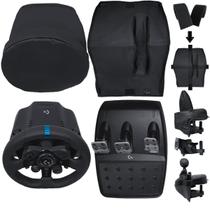 Qualicapas Capas Protetoras Compatíveis com Volante, Base, Pedal e Capa para Câmbio G29 G920 G923 Driving Force Shifter Simulador Gamer Logitech
