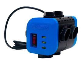 Qualitronix filtro linha 8 tomadas + 3 usb azul c/ cabo qcfl8-causb Qualitronix filtro linha 8 tomadas + 3 usb azul c/ cabo qcfl8-causb