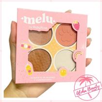 Quarteto de Blush e Iluminador Paleta Melu - by Ruby Rose