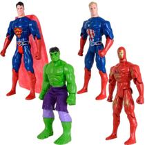 Quarteto Heróis De Brinquedos Vingadores Liga Da Justiça 29cm