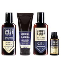 Quarteto Sobrebarba - Shampoo, Condicionador, Balm e Óleo de Barba - Jungle Boogie
