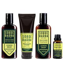 Quarteto Sobrebarba - Shampoo, Condicionador, Balm e Óleo de Barba - Lemon Drop