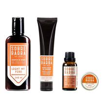 Quarteto Sobrebarba - Shampoo, Modelador, Óleo de Barba e Cera de Bigode - Light my Fire