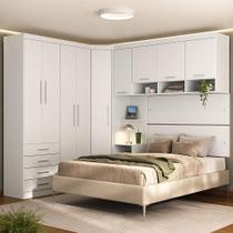 Quarto 9 Portas 5 Gavetas Cab Cs Alpes Master Luciane Móveis Branco Pf-branco Pf Quarto 9 Portas 5 Gavetas Cab Cs Alpes Master Luciane Móveis Branco Pf-branco Pf