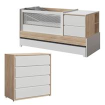 Quarto Bebê Completo Com Berço Multifuncional E Cômoda