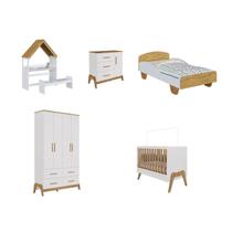 Quarto Bebe Completo Guti cama solteiro Sol Casinha MDF -