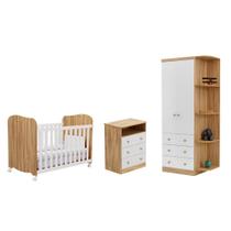Quarto Bebe Completo Moveis Peroba Uli smim MDF